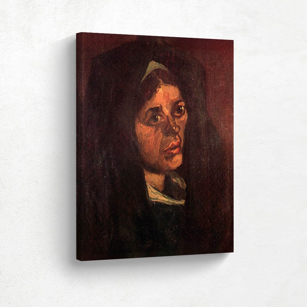 Head of a Peasant Woman with Green Shawl