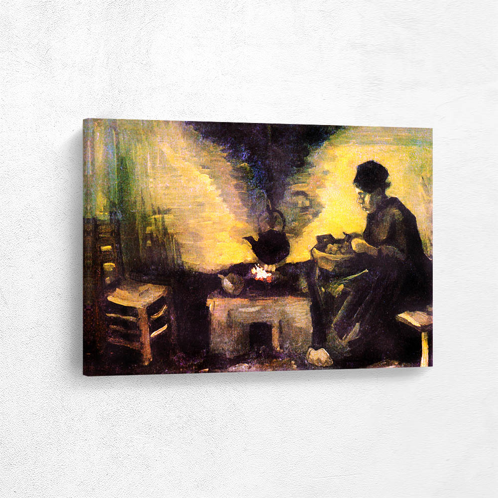 Peasant Woman Sitting at the Heath Fire