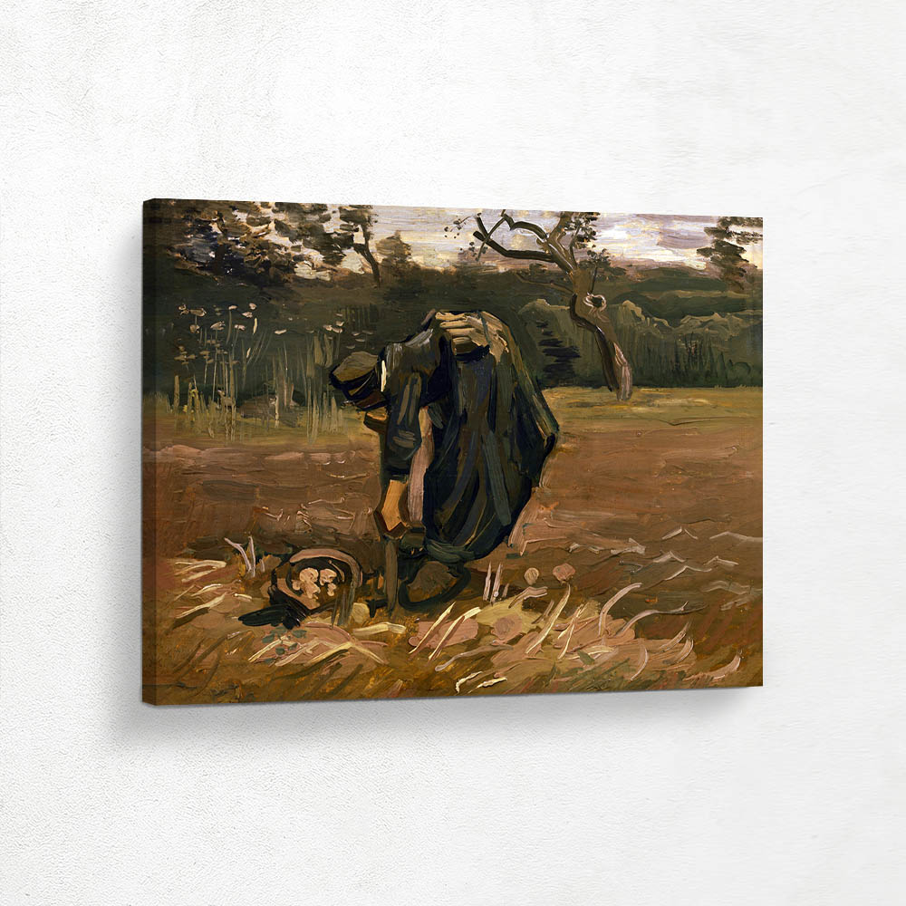Peasant Woman Harvesting Potatos