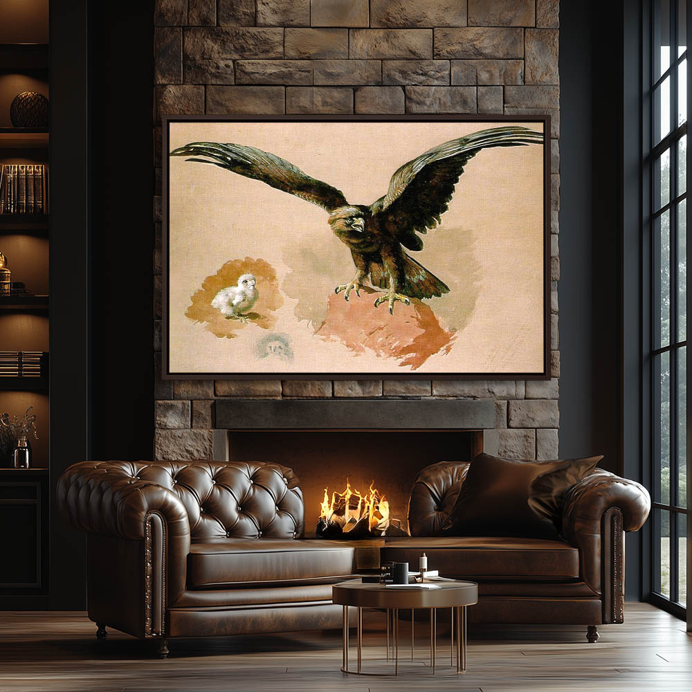 Golden Eagle and Chick Study - Image 3