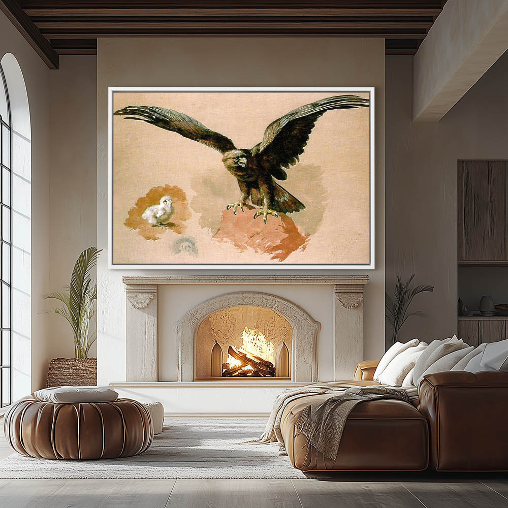 Golden Eagle and Chick Study - Image 4