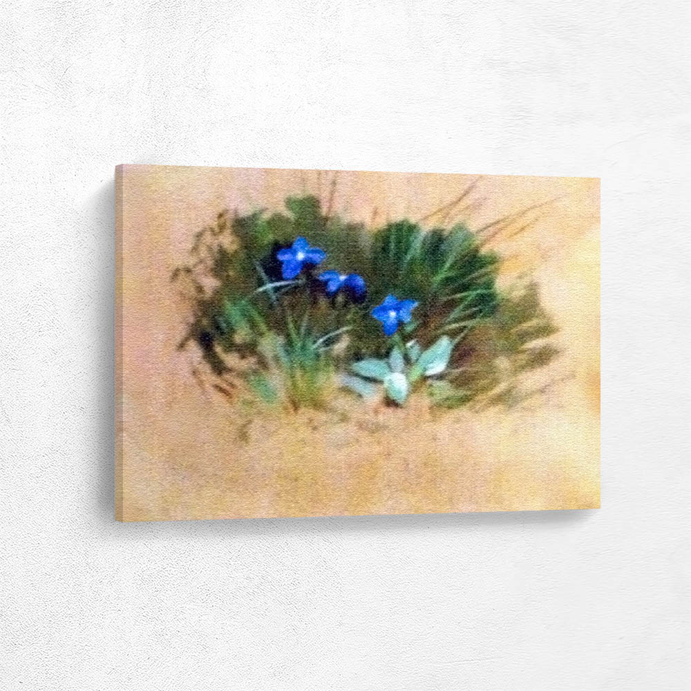 Study with Blue Flowers
