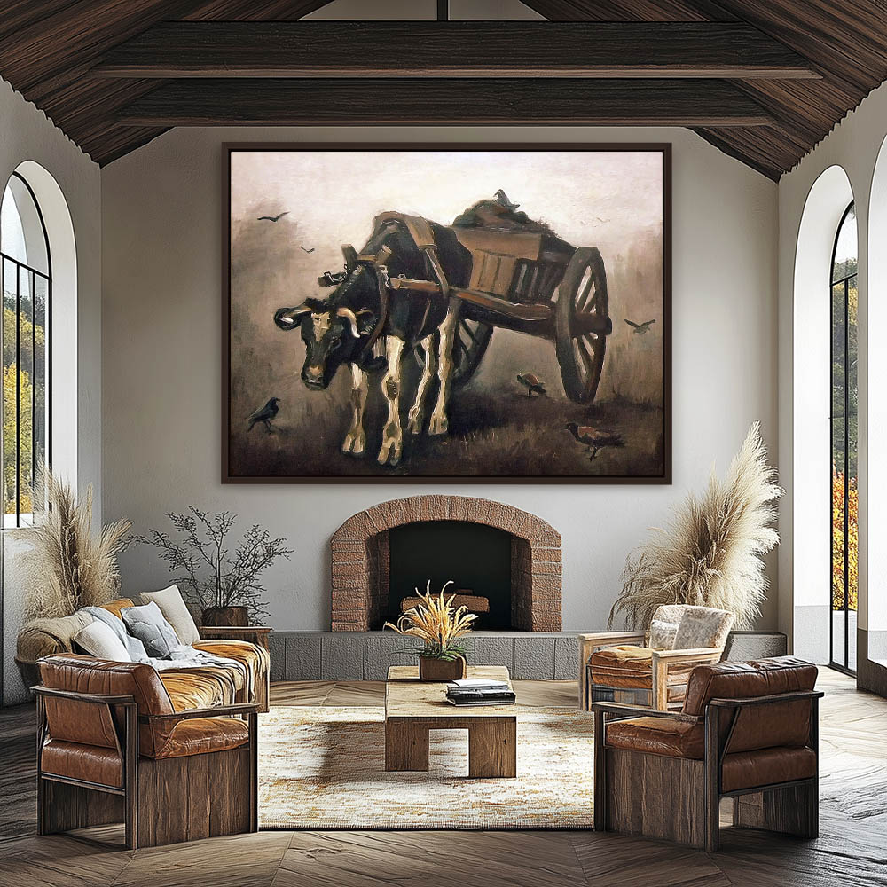 A Cart Drawn by a Black Ox - Image 3