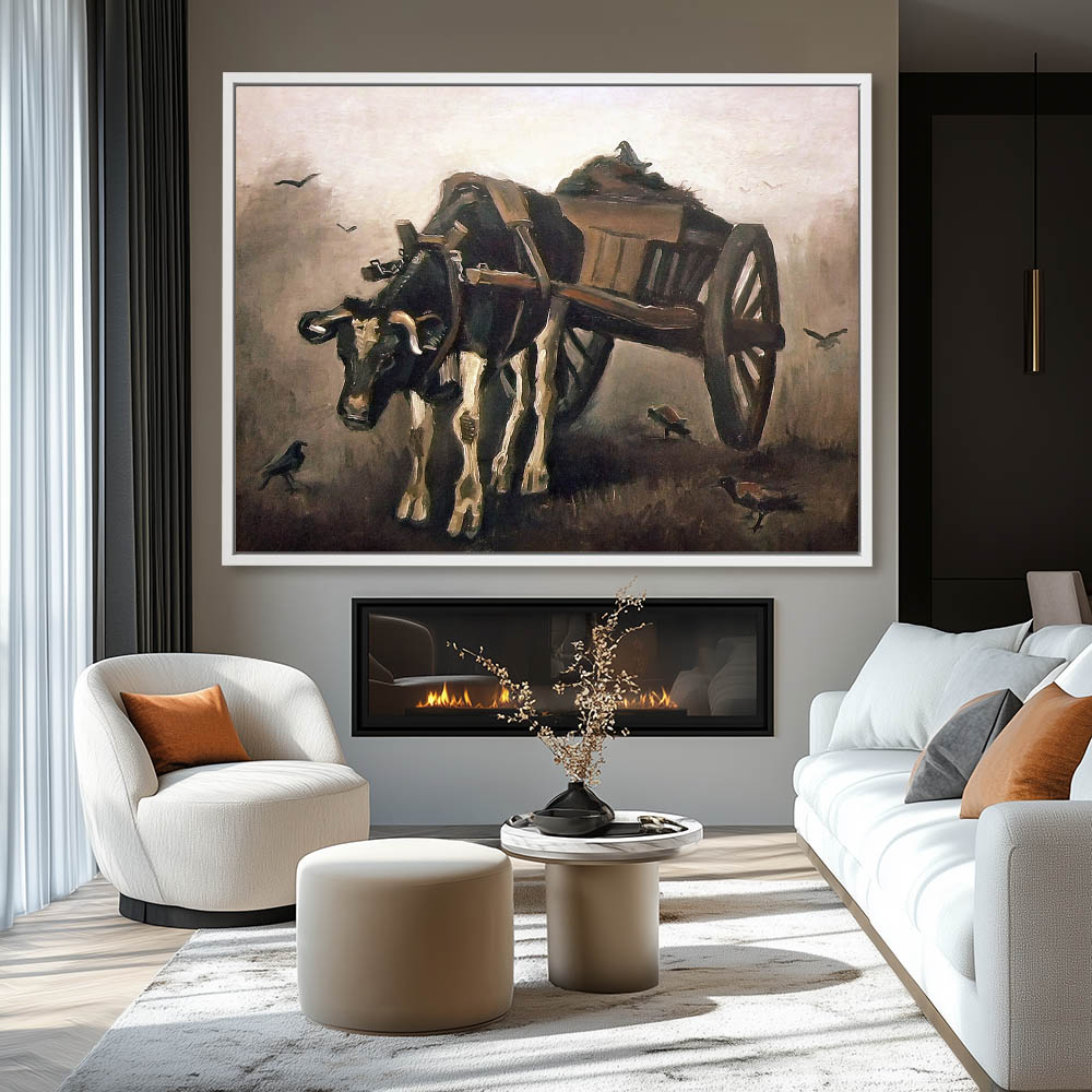 A Cart Drawn by a Black Ox - Image 4