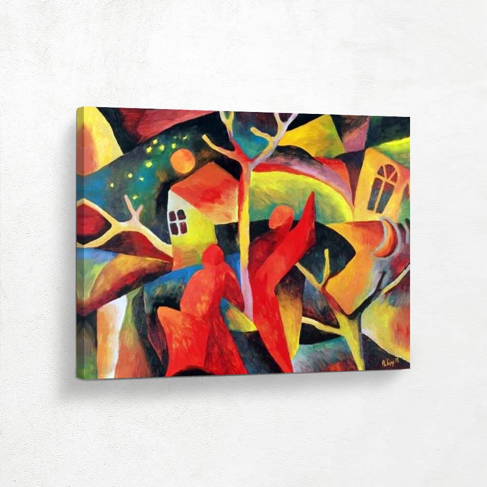 Landscape with Red Figures