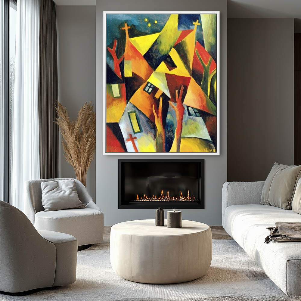 Cityscape with Three Crosses - Image 4