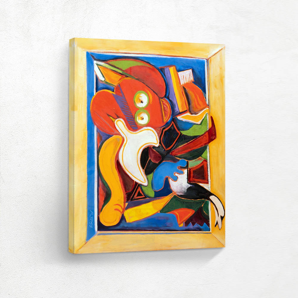 Colorful Abstract Composition After Gorky