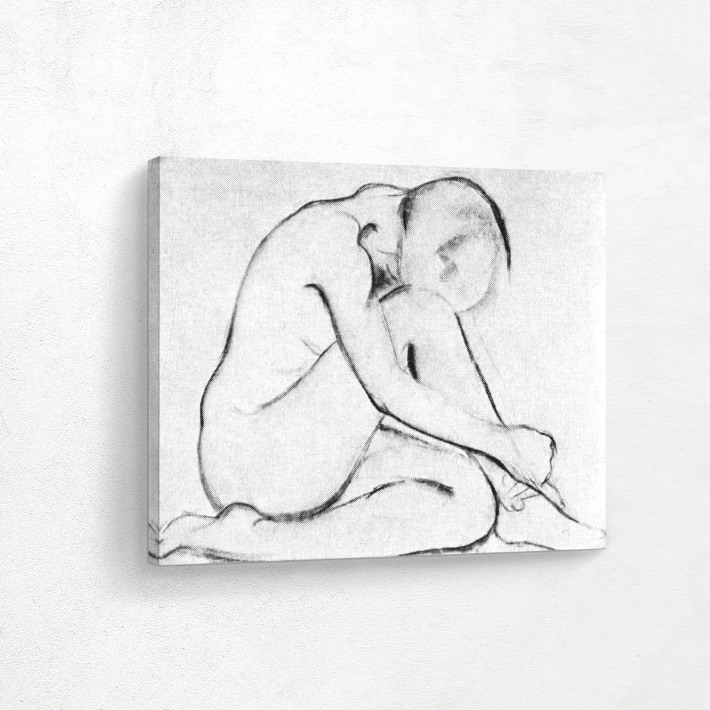 Crouching Female Nude