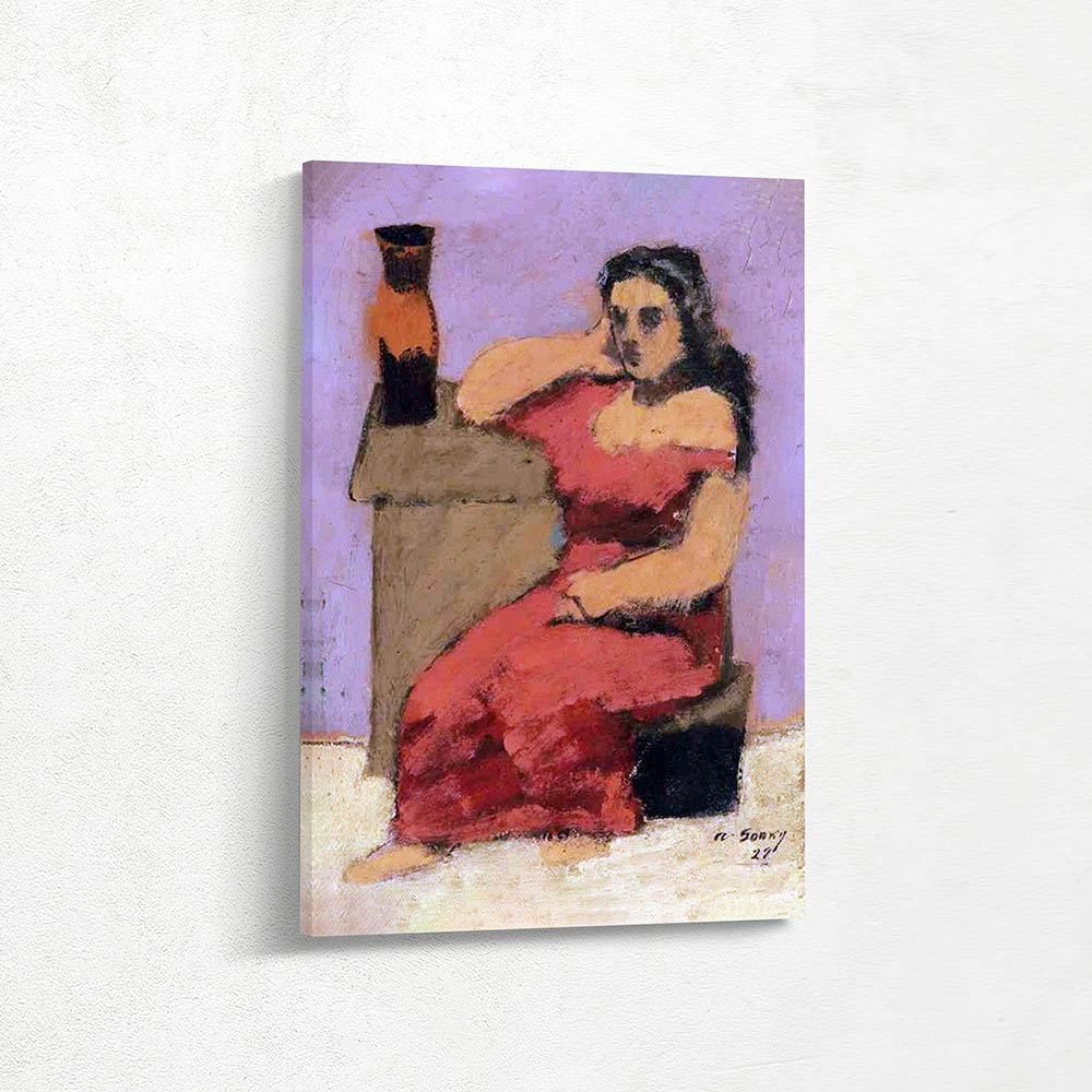 Seated Woman with Vase