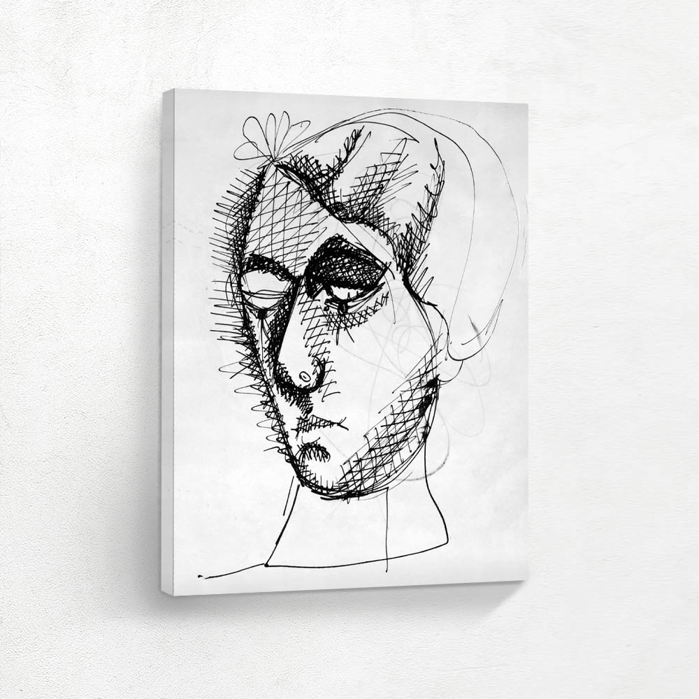 Absract Drawing Portrait of Mougouch