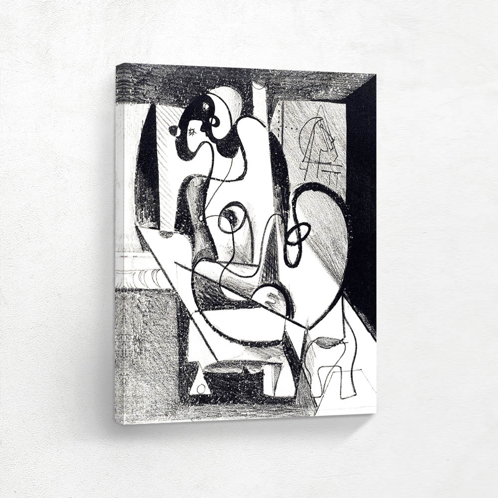 Abstract Expression of a Painter and Model