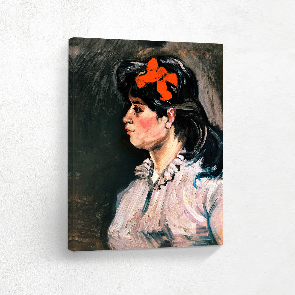 Portrait of a Woman with Red Ribbon