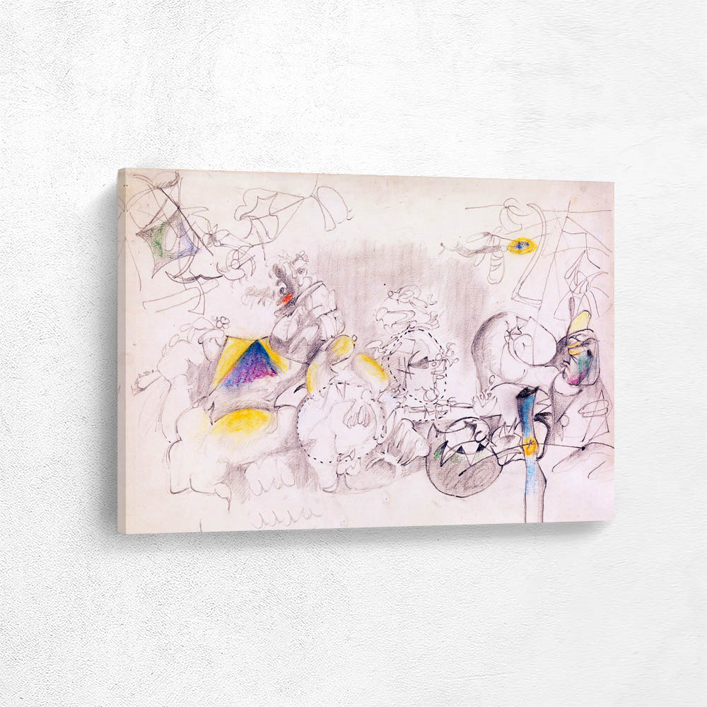 Untitled Expressionist Abstract Drawing