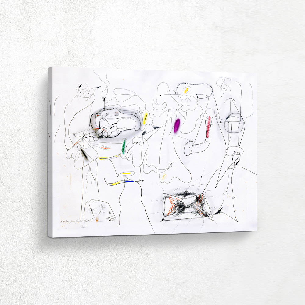 Abstract Landscape and Table Drawing