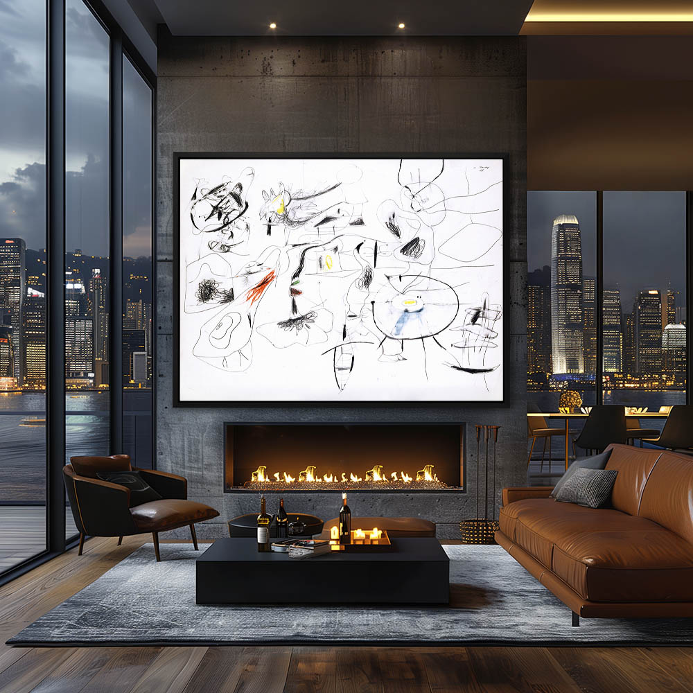 Untitled Abstract expressionist Drawing - Image 2