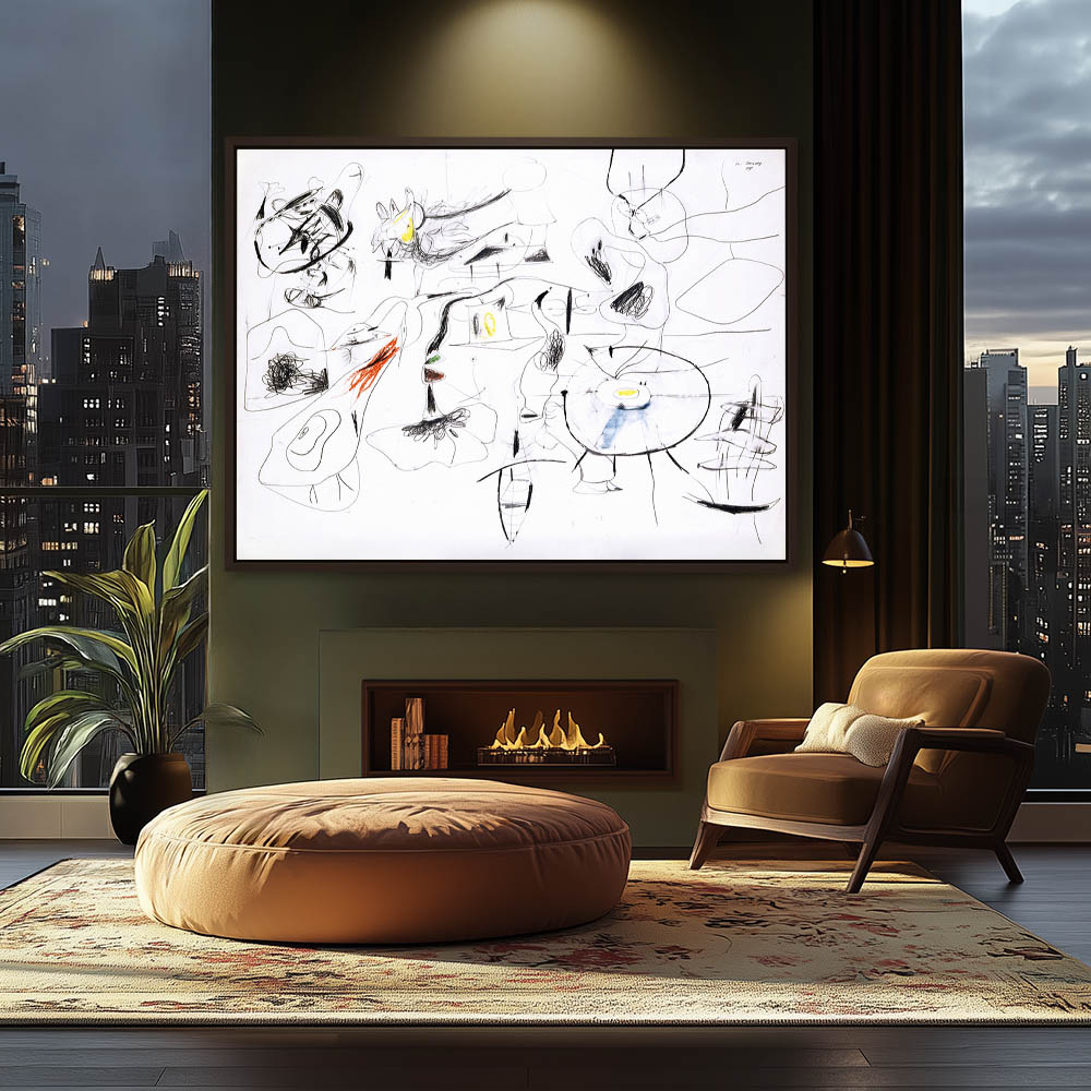 Untitled Abstract expressionist Drawing - Image 3