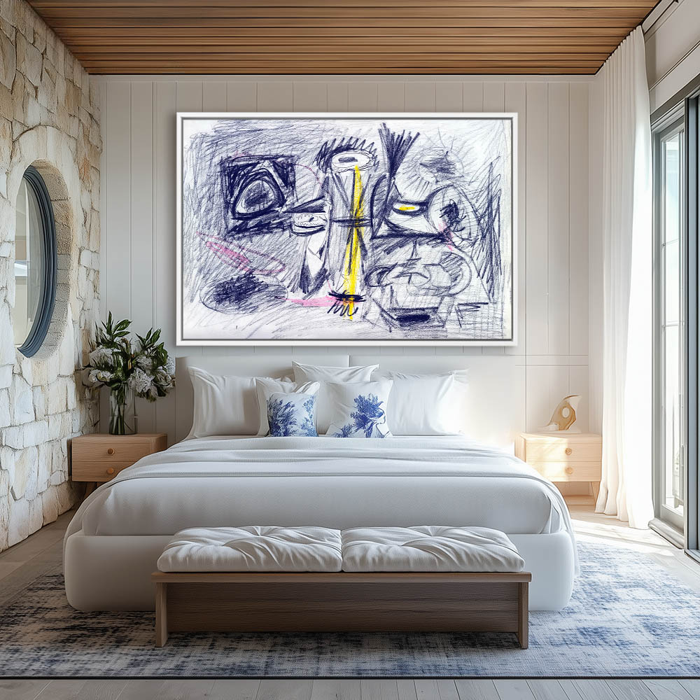 Untitled Abstract Expressionist Drawing - Image 4