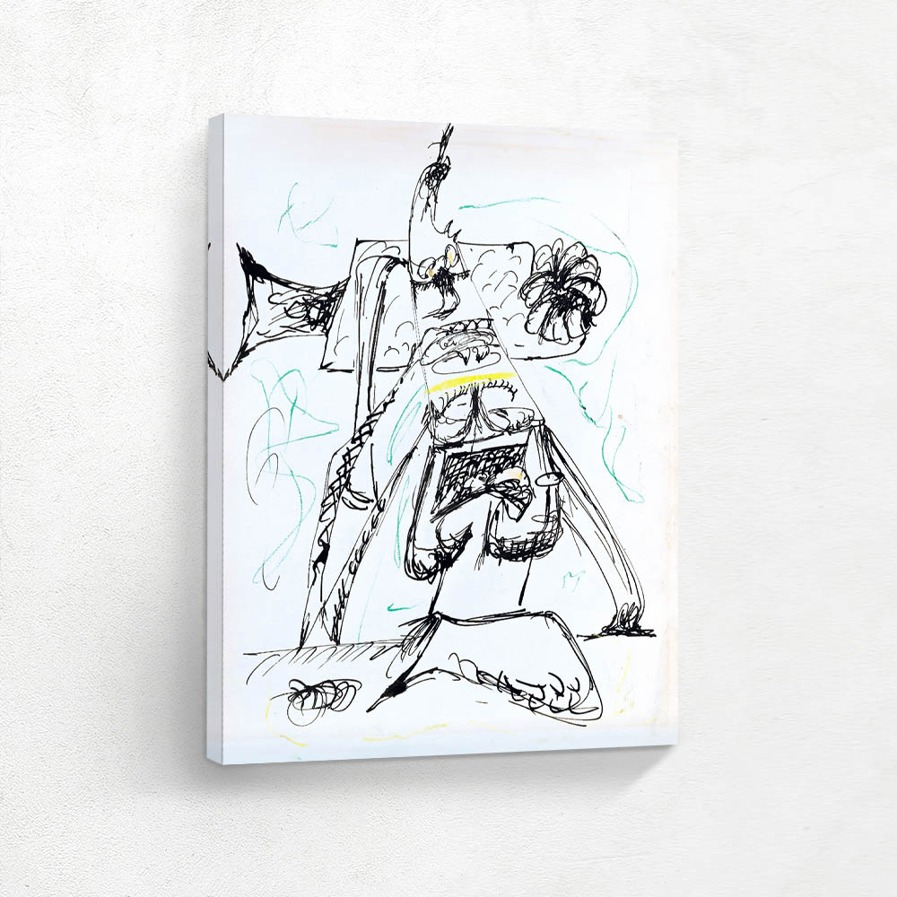 Abstract Agony Motif Drawing