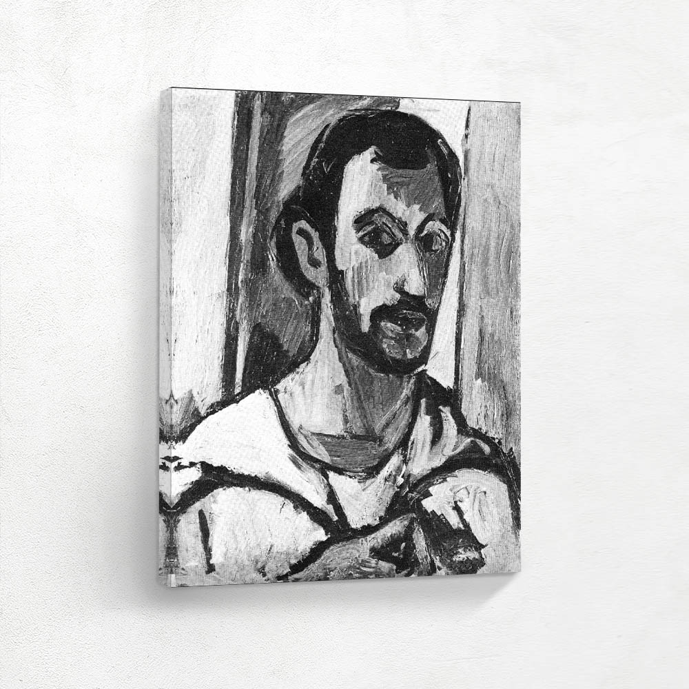 Abstract Self Portrait in Black and White