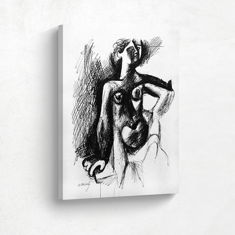Abstract Standing Female Nude