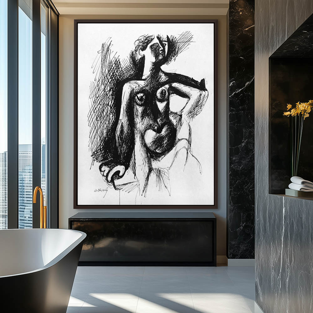 Abstract Standing Female Nude - Image 3