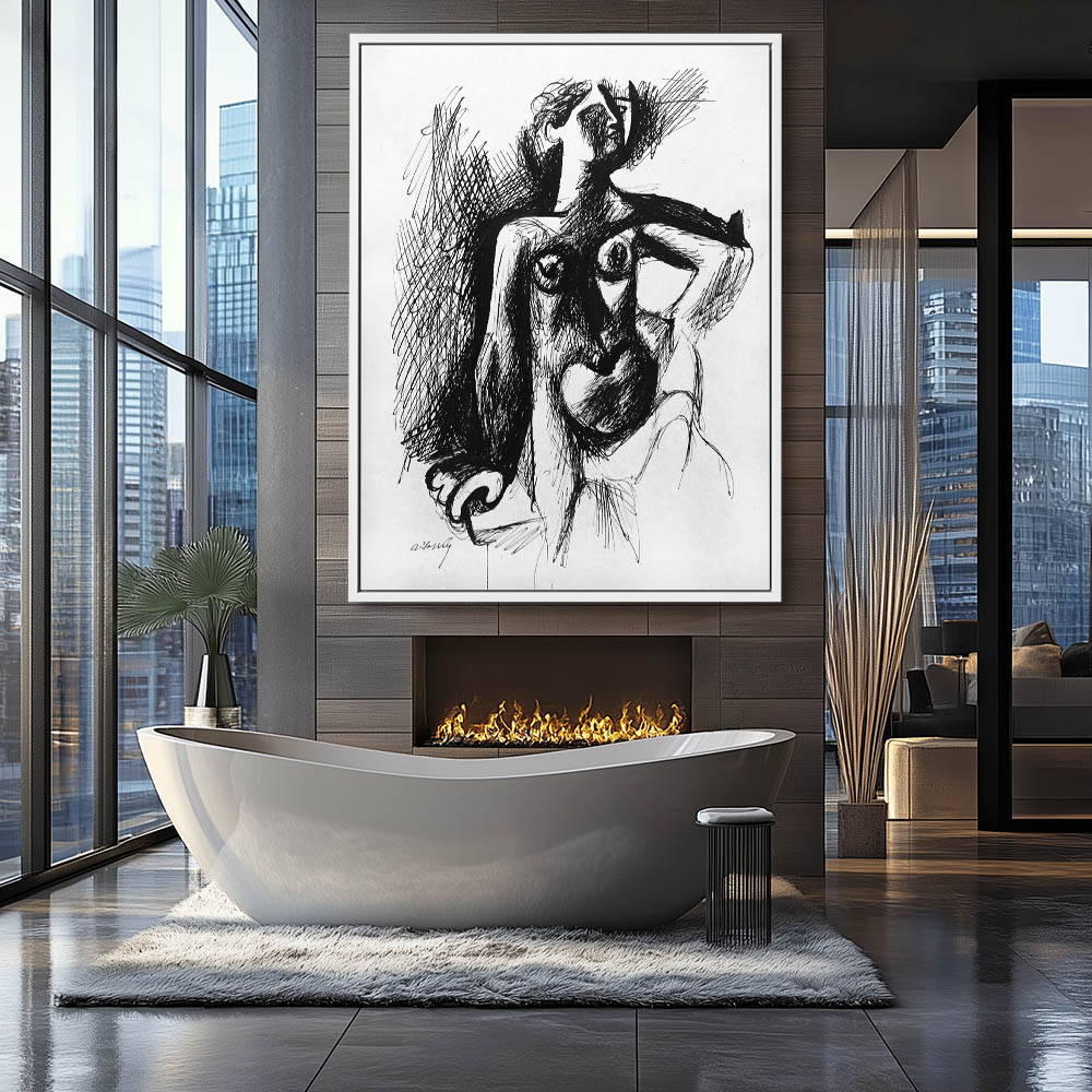Abstract Standing Female Nude - Image 4