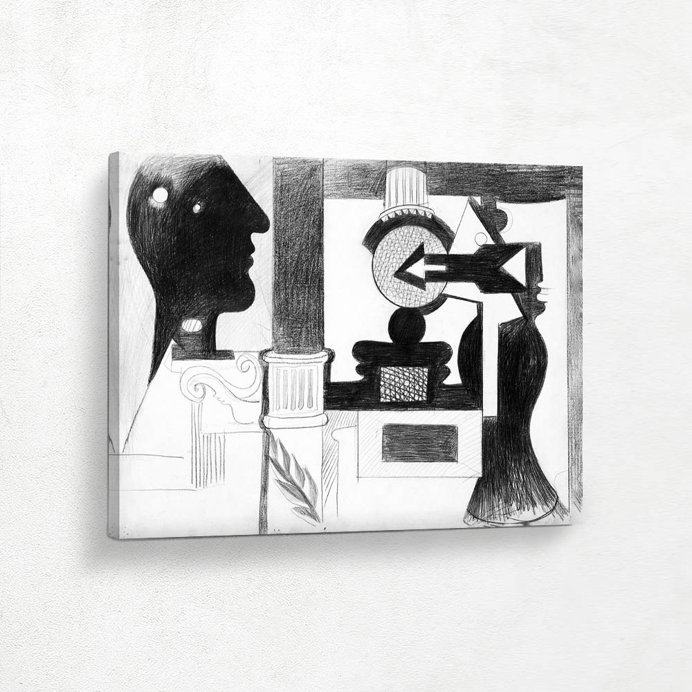 Nighttime Enigma and Nostalgia Column with Objects