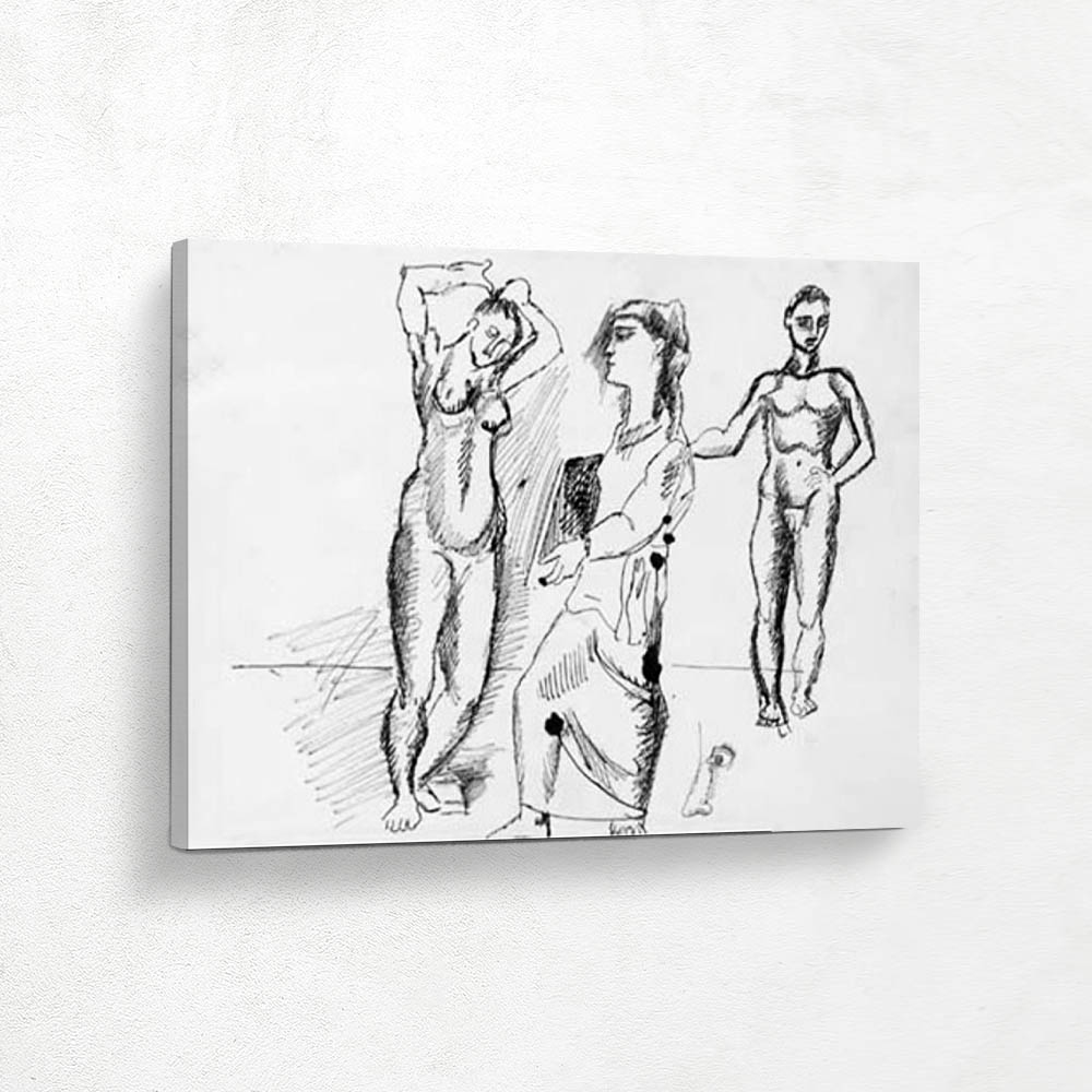 Three Standing  Nudes After Picasso