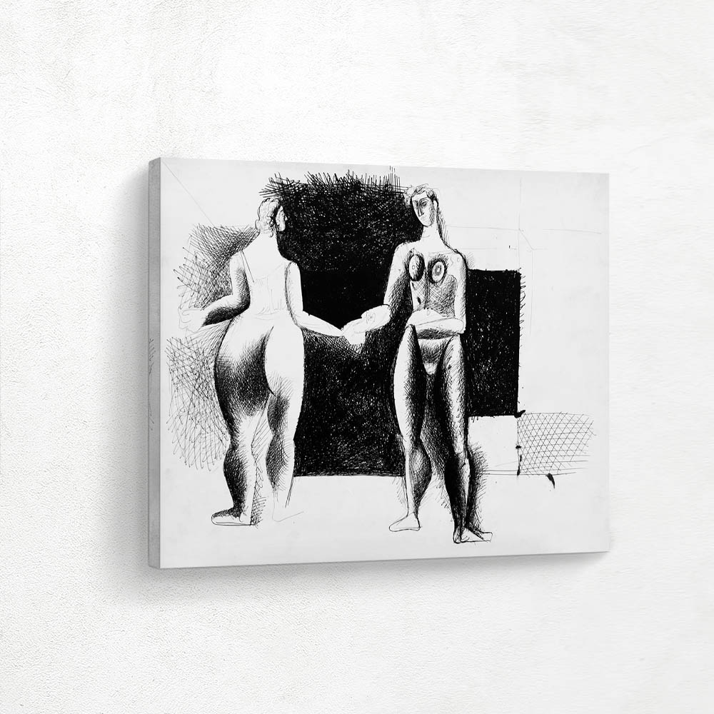 Two Standing Female Nudes