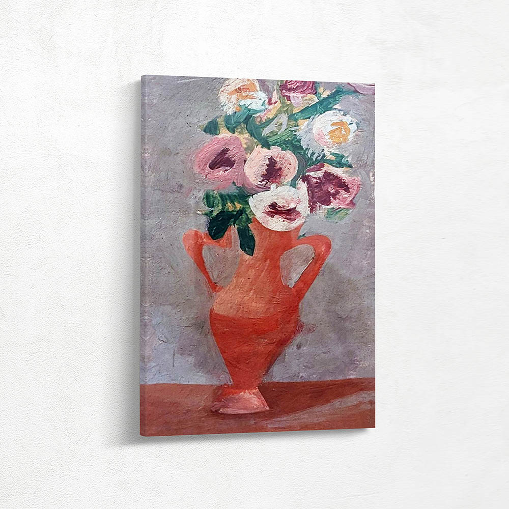 Abstract Still Life with a Vase of Flowers