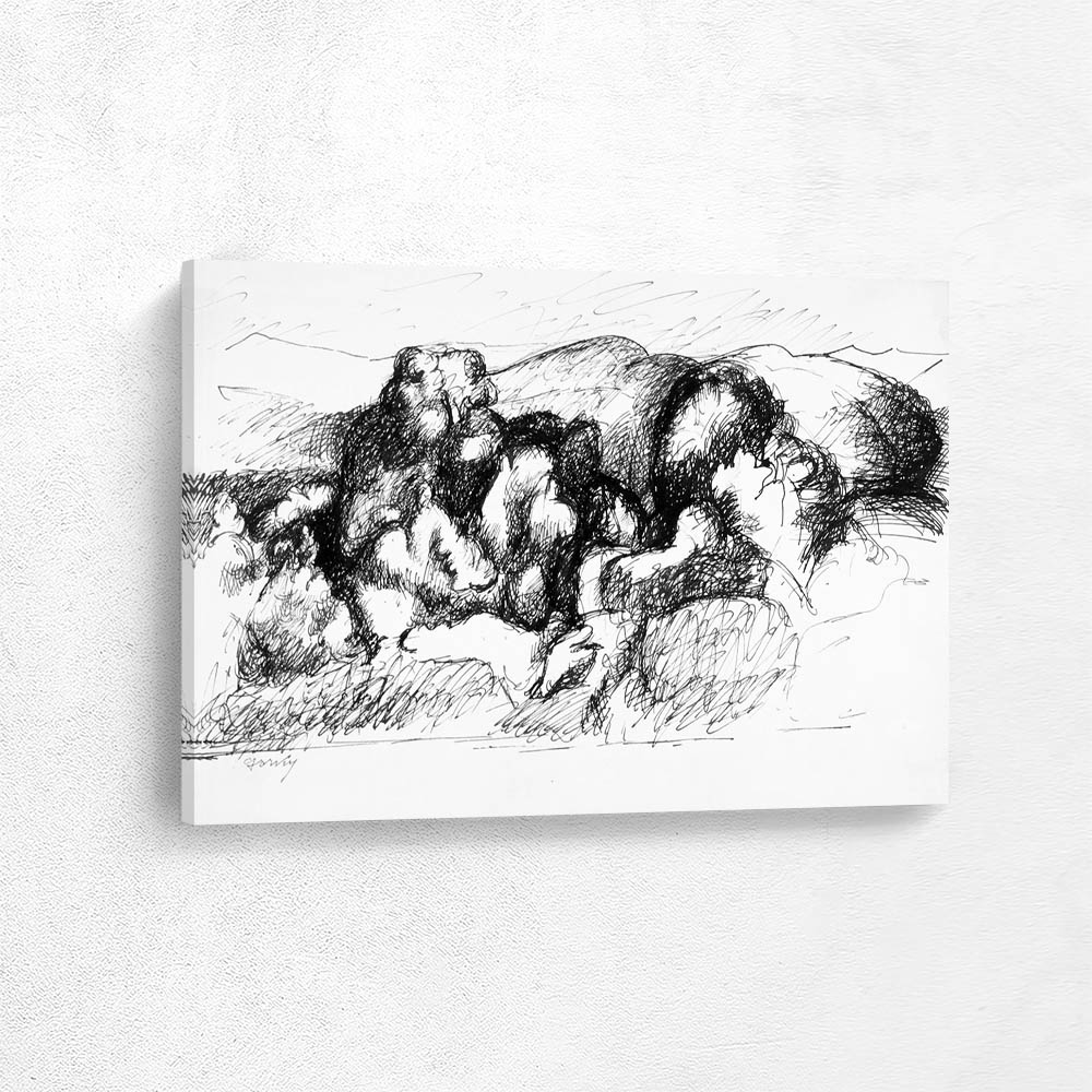 Abstract Landscape Drawing