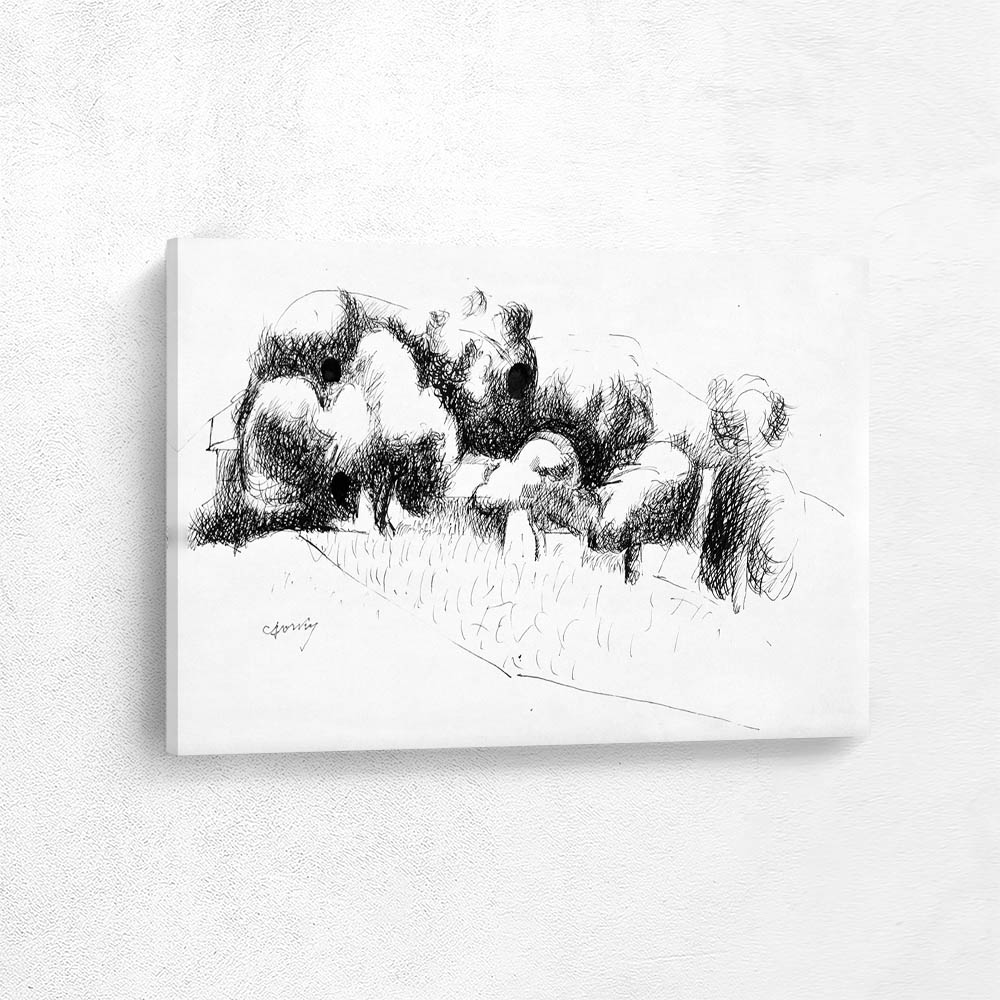 Abstract Mountain Landscape