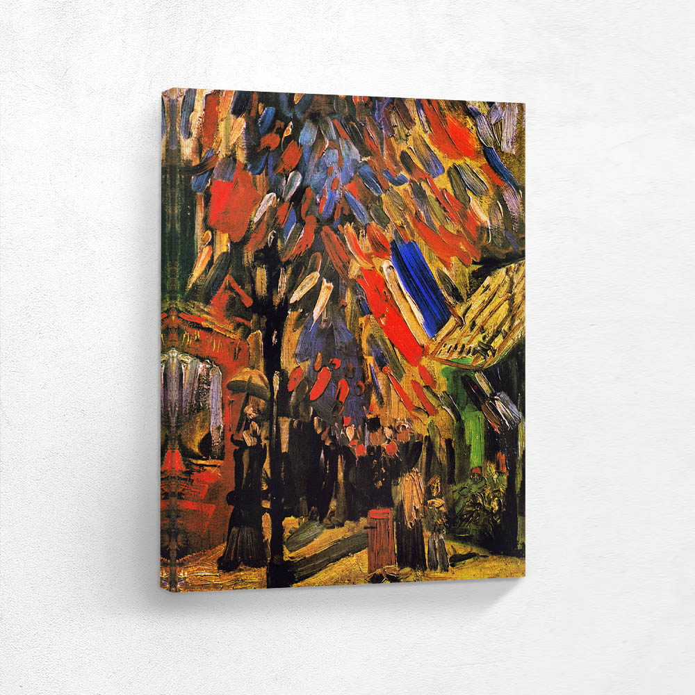 Van Gogh Vintage Painting Prints in Classic Art Decor, Extra Large Canvas Wall Art in a Black Floater Frame for Home Decor