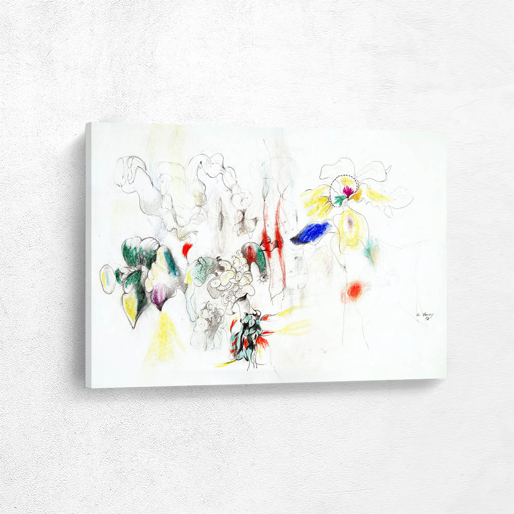Abstract Drawing of Flowers