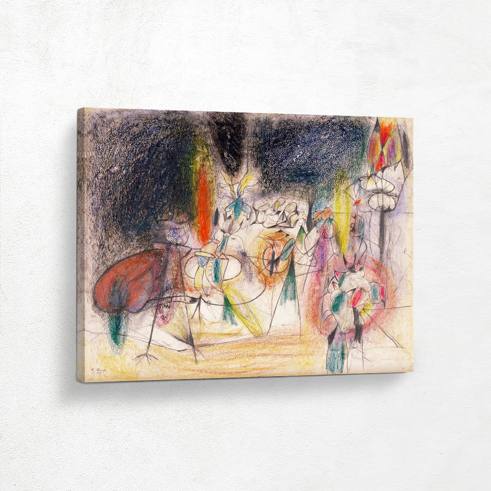 Untitled Abstract Composition Drawing