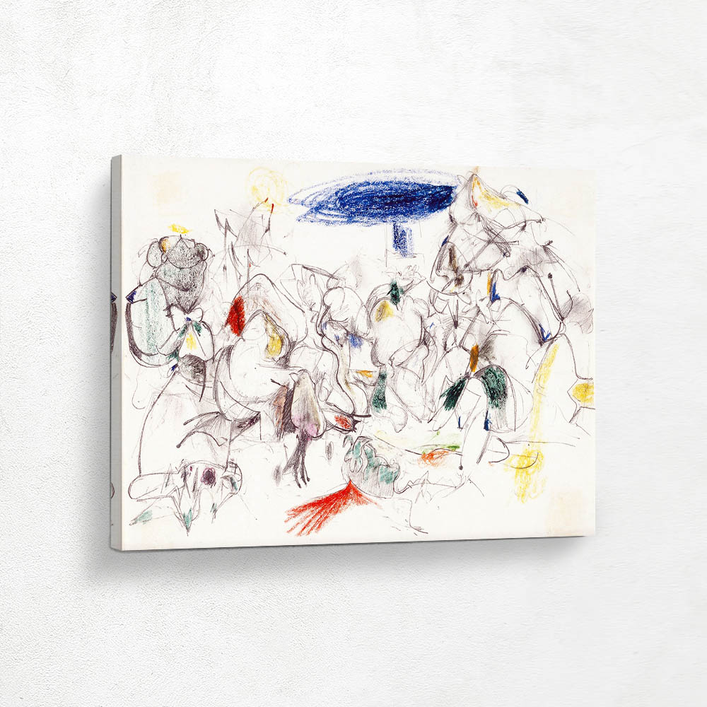 Untitled Abstract Composition Drawing