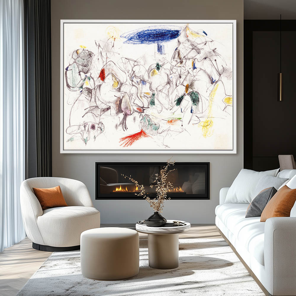 Untitled Abstract Composition Drawing - Image 4