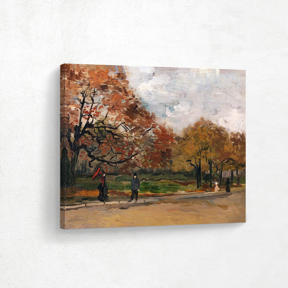 The Bois De Boulonge with People Walking