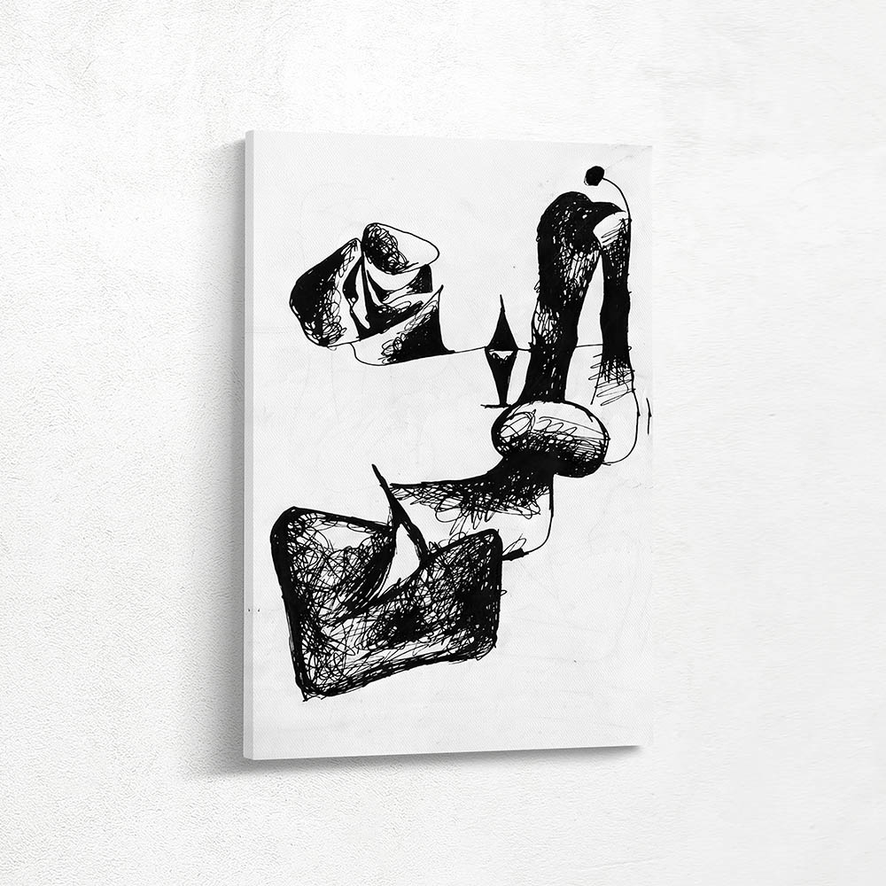 Abstract Expression of a Nude Drawing