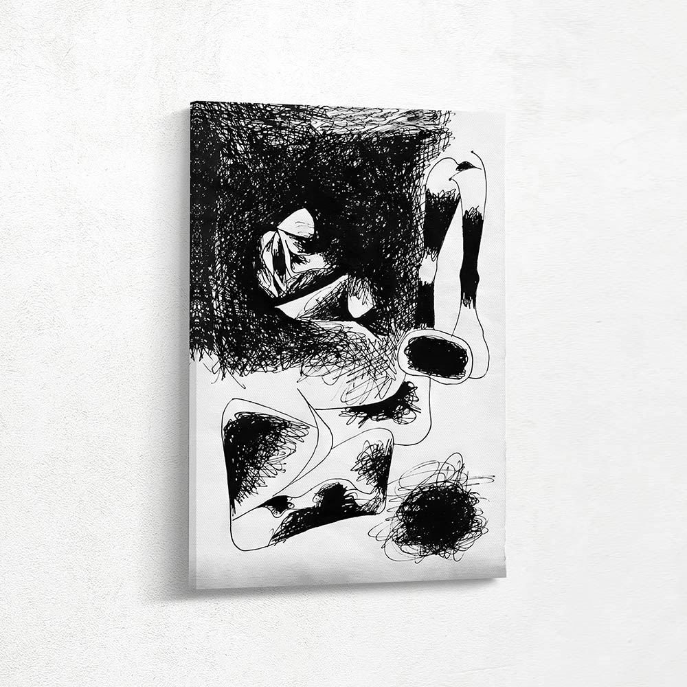 Abstract Expression of a Nude Drawing