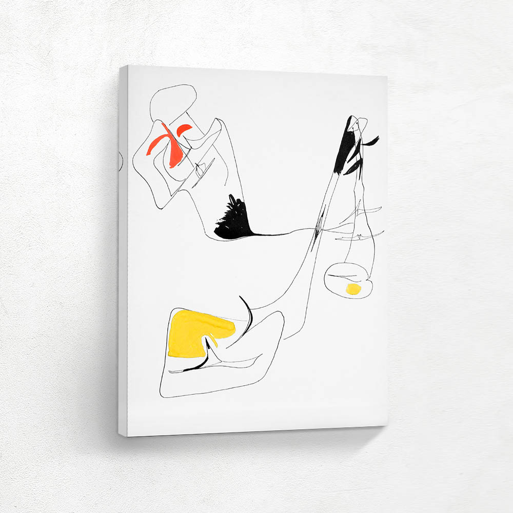 Abstract Expression of a Nude Drawing