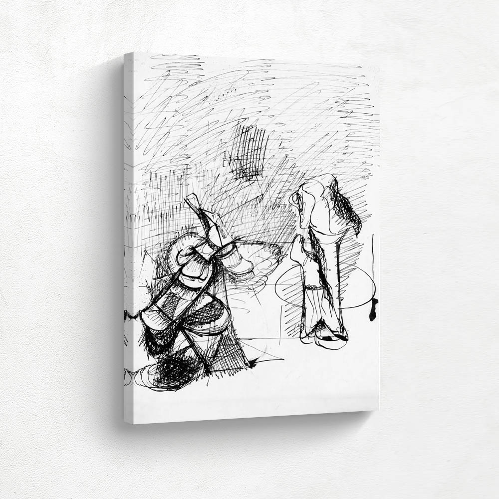 Fireplace in Virginia Drawing