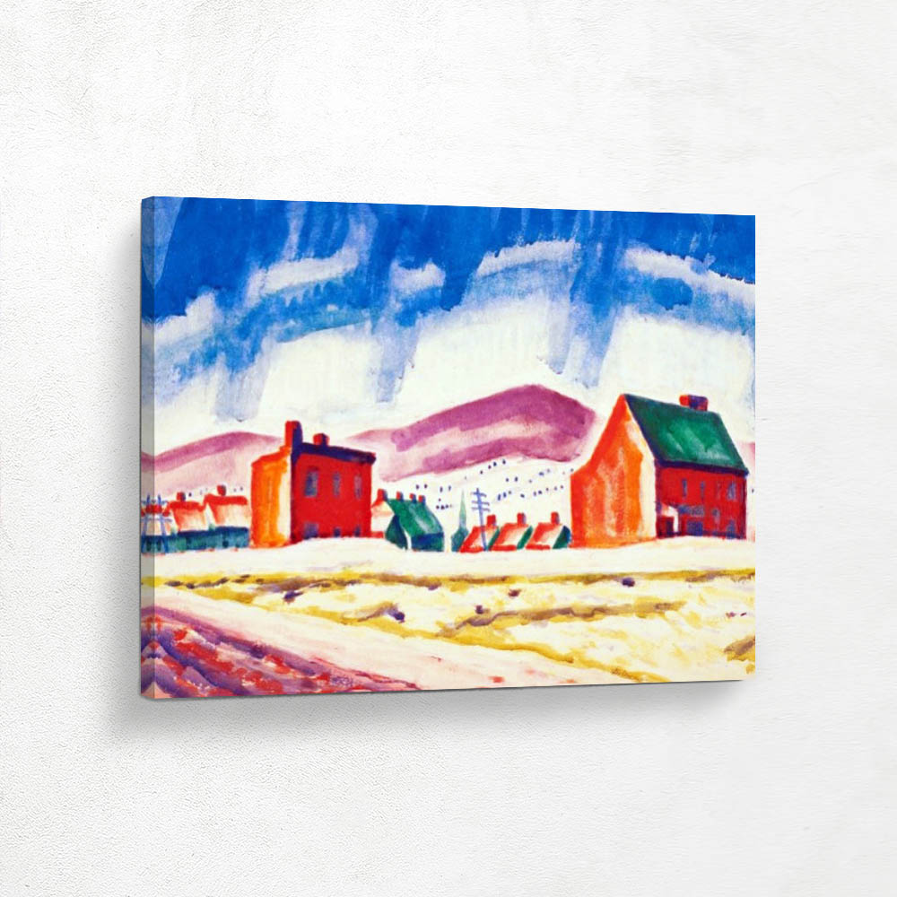 Houses and Mountains in the Distance in Paterson New Jersey