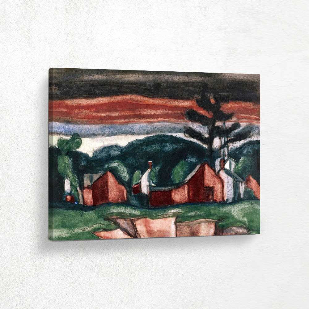 New England Farm Study for Colors of Dawn