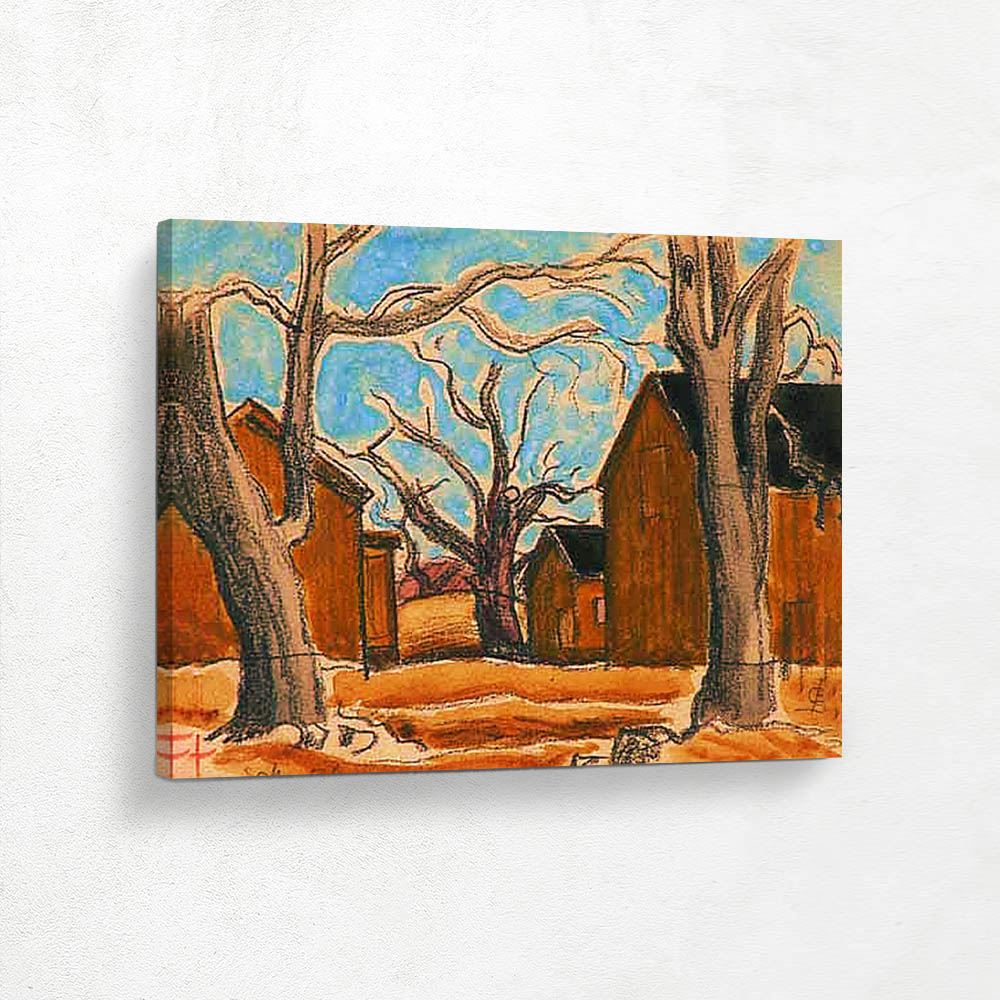 Landscape with House and Barn