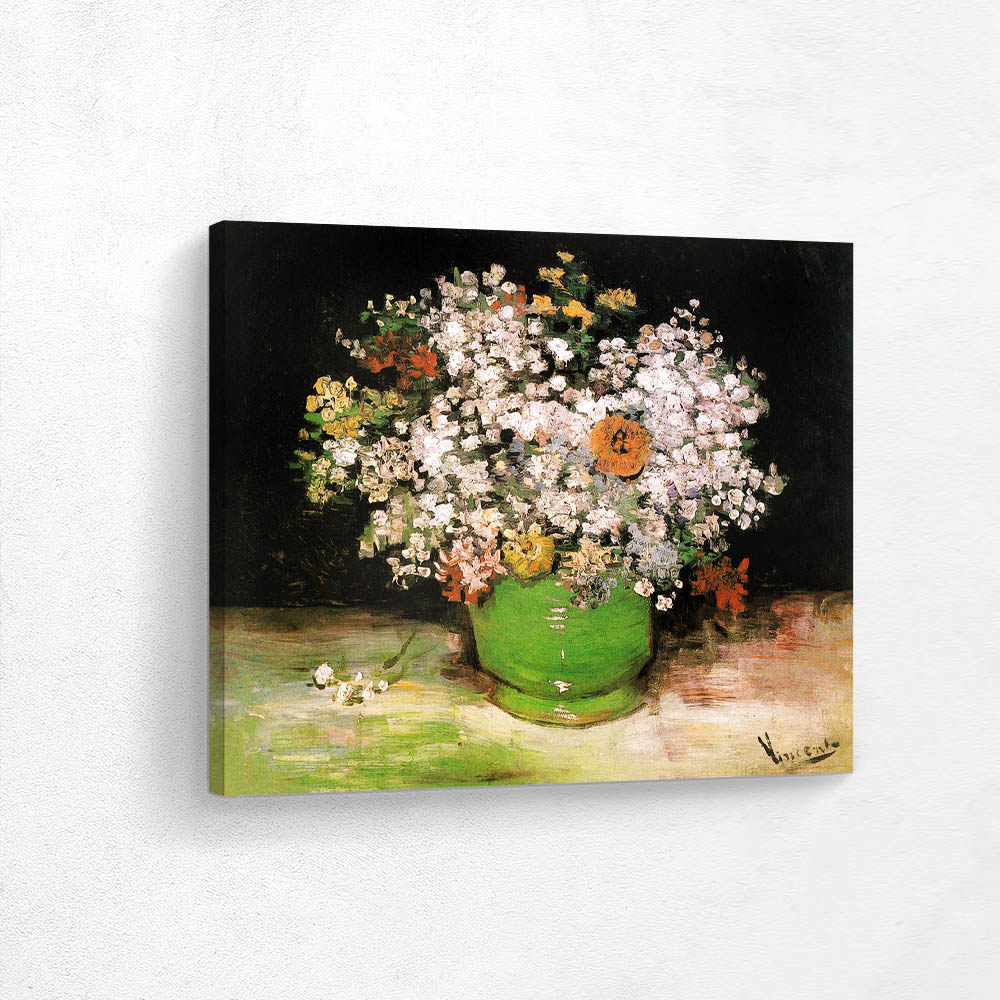 Bowl of Zinnias and Other Flowers Bowl of Zinnias and Other Flowers