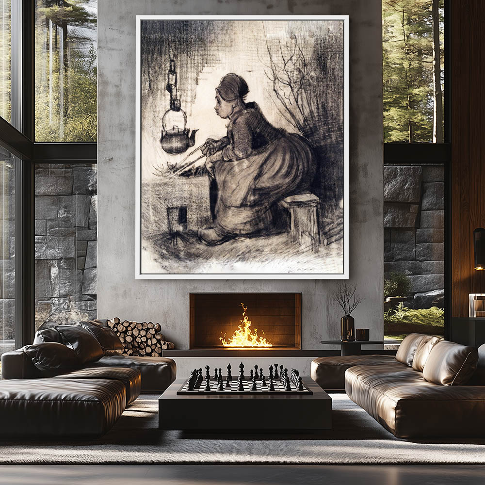 Woman by a Hearth - Image 4