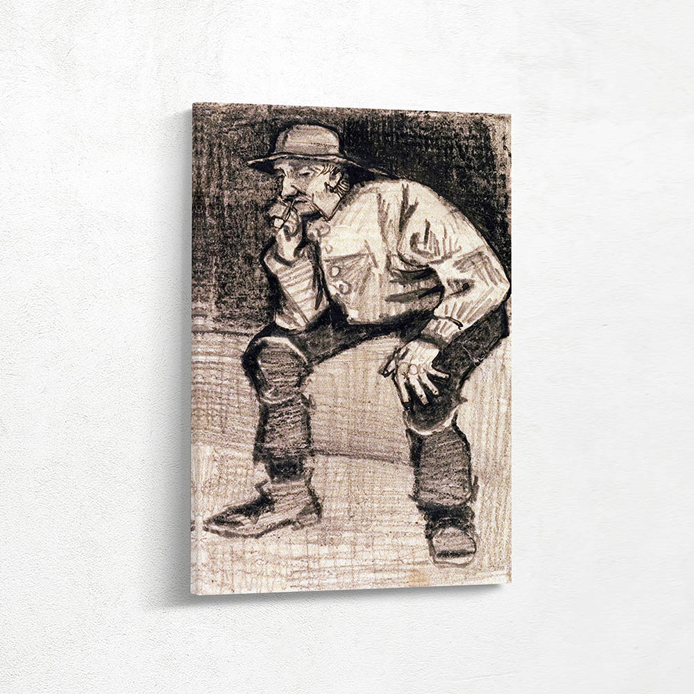 Fisherman in Zuidvelde Sitting with a Pipe