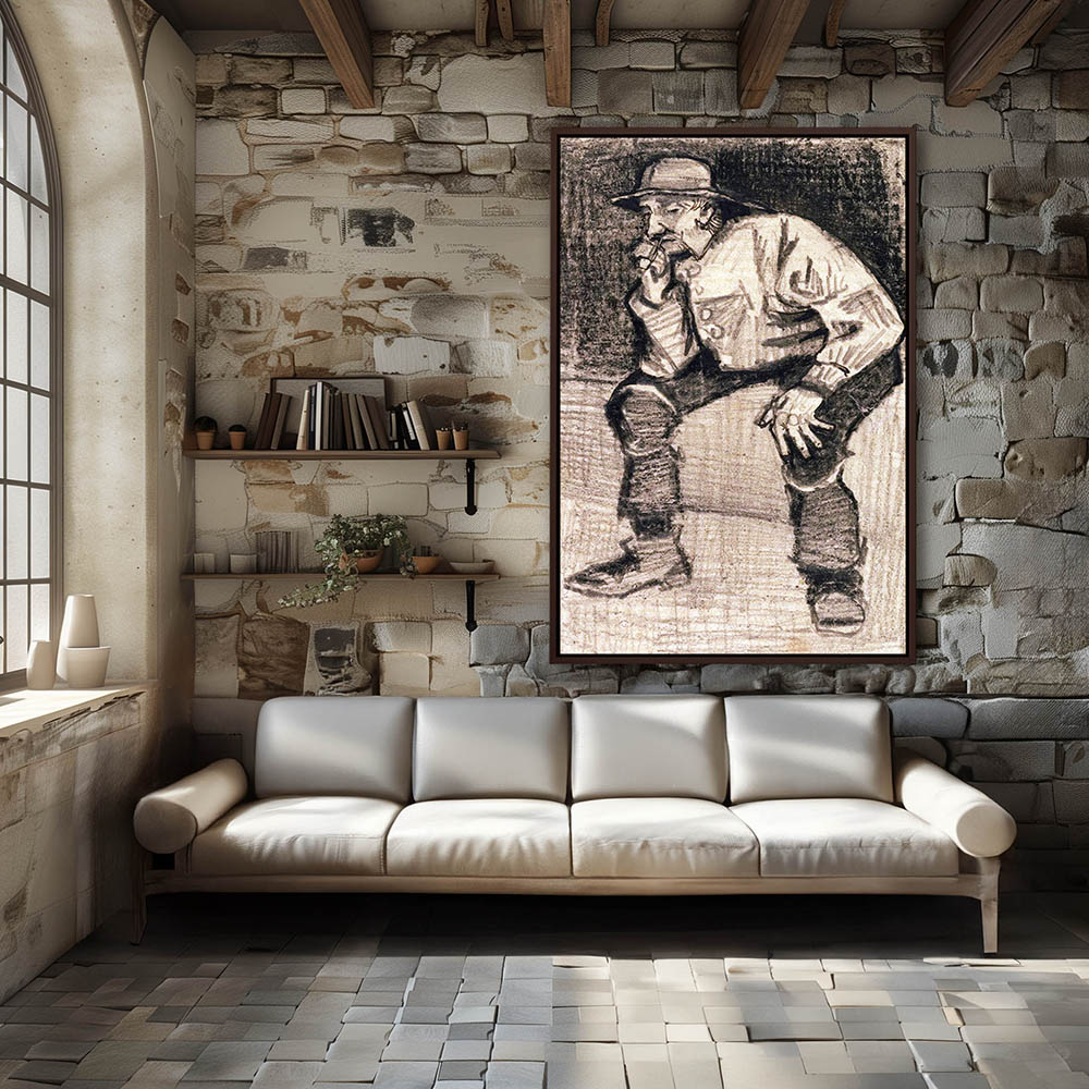 Fisherman in Zuidvelde Sitting with a Pipe - Image 3