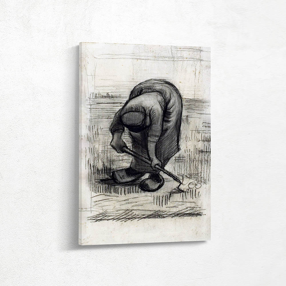 Peasant Woman Lifting Potatoes